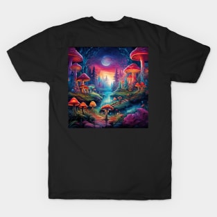 Mushroom Design T-Shirt